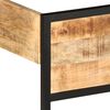vidaXL Massivholzbett Raues Mangoholz 200x200 cm