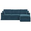 vidaXL Sofa Blau Gesamtabmessungen: 228 x 134 x 80 cm (B x T x H) Samt