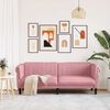 vidaXL Sofa 3-Sitzer Rosa Samt