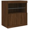 vidaXL Sideboard mit LED-Leuchten Braun Eichen-Optik 60x37x67 cm