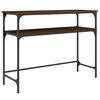 vidaXL Konsolentisch Braun Eichen-Optik 100x35,5x75 cm Holzwerkstoff