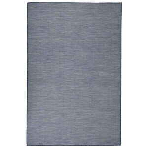 vidaXL Outdoor-Teppich Flachgewebe 120x170 cm Blau