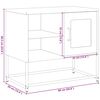 vidaXL TV-Schrank Olivgrün 68x39x60,5 cm Stahl