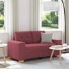 vidaXL Loveseat-Sofa Weinrot 160x77x82 cm Stoff