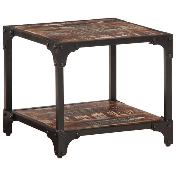 vidaXL Couchtisch 40x40x36 cm Recyceltes Massivholz