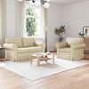 vidaXL Sofa 2 pcs Creme 155 x 82 x 80 cm Stoff