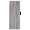 vidaXL Wandschrank Grau Sonoma 69,5x34x90 cm Holzwerkstoff