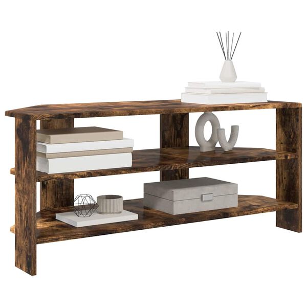 vidaXL EckTVSchrank Ger&auml;ucherte Eiche 102x40,5x45cm Holzwerkstoff