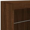 vidaXL Sideboard mit LED-Leuchten Braun Eichen-Optik 60,5x37x67 cm