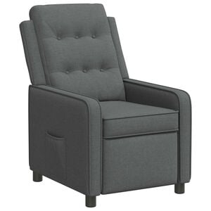 vidaXL Liegestuhl Dunkelgrau 65 x 93 x 102 cm Stoff