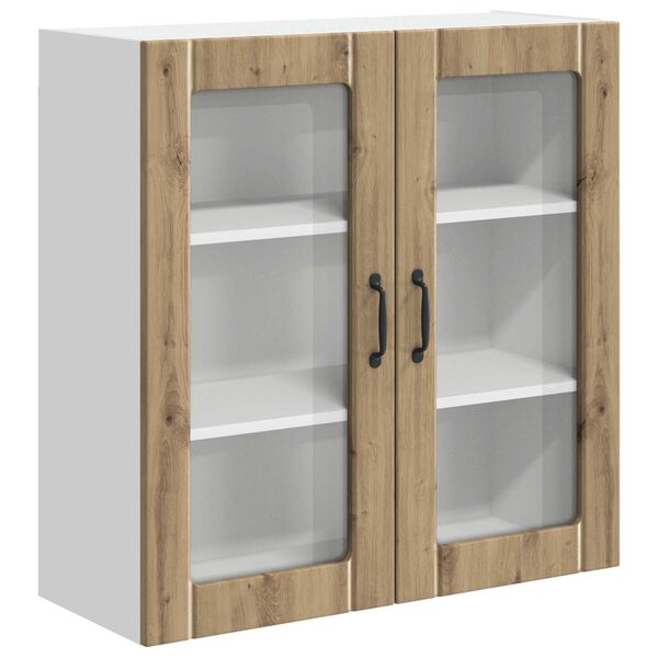 vidaXL K&uuml;chenschrank Artisan-Eiche 80 x 31 x 80 cm Holzwerkstoff