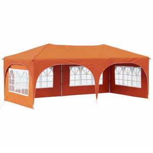 vidaXL Pop-up Partyzelt 575 x 288 x 245 cm Orange Oxford-Stoff