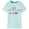 Kinder-T-Shirt Helles Minzgr&uuml;n 104