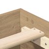vidaXL Bettgestell ohne Matratze Artisan-Eiche 90x190cm Holzwerkstoff