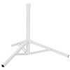 vidaXL Parasol Stand Wei&szlig; Stahl for 25-32 mm Pole