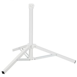 vidaXL Parasol Stand Wei&szlig; Stahl for 25-32 mm Pole
