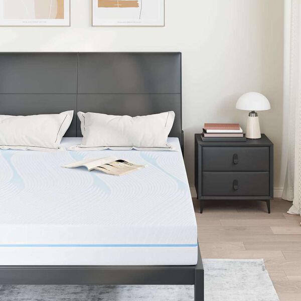 vidaXL Matratze Wei&szlig; 160 x 200 cm Jacquard-Stoff