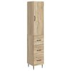 vidaXL Schrankset 2 pcs Sonoma-Eiche 33 x 34,5 x 90 cm Holzwerkstoff