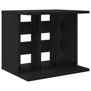 vidaXL Vinyl Plattenaufbewahrung Schwarz Eichen-Optik 42 x 33 x 36 cm