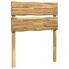 vidaXL Kopfteil mit Live Edge ROSTOCK Wei&szlig; 75 cm Massivholz Akazie