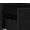vidaXL TV-Schrank mit LED-Leuchten Schwarz Eichen-Optik 100x35,5x25 cm
