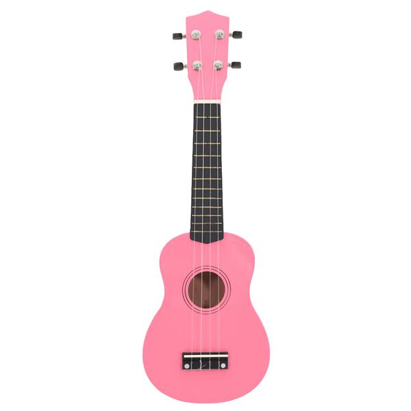 vidaXL Sopran-Ukulele-Set mit Tasche für Kinder Rosa 21"