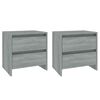 vidaXL Nachttische 2 Stk. Grau Sonoma 45x34,5x44,5 cm Holzwerkstoff