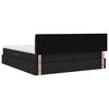vidaXL Aufbewahrungsbett mit Matratze Schwarz 200 x 200 cm Kunstleder