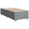 vidaXL Boxspringbett mit Matratze Hellgrau 80x200 cm Stoff
