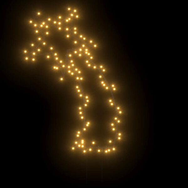 vidaXL Sternschnuppe mit Erdspießen und 115 LEDs 89 cm