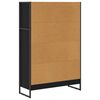 vidaXL B&uuml;cherregal Schwarz Eichen-Optik 80 x 30 x 155 cm Holzwerkstoff