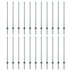 vidaXL Zaunpfosten 22 pcs Gr&uuml;n 160 cm Stahl
