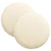 vidaXL Sitzkissen 2 pcs Creme Ø 30 cm Cordstoff
