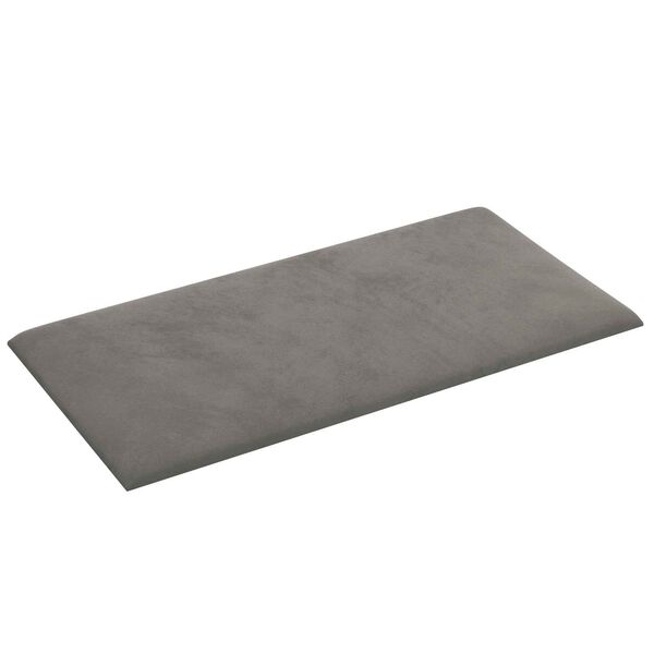 vidaXL Wandkopfteilen 12 pcs Hellgrau 30 x 15 cm Samt