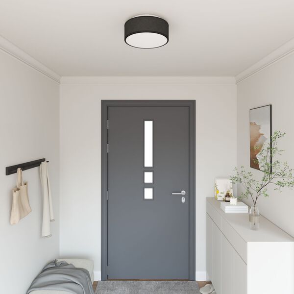 vidaXL Deckenlampe Schwarz 30 x 13.5 cm Stoff