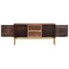 vidaXL Sideboard 120x29x60 cm Massivholz Mango