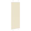vidaXL Plissee Creme 70x200 cm Stoffbreite 69,4 cm Polyester