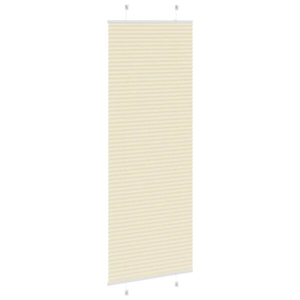 vidaXL Plissee Creme 70x200 cm Stoffbreite 69,4 cm Polyester