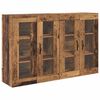 vidaXL Wandschr&auml;nke 2 pcs Altholz 69,5 x 34 x 90 cm Holzwerkstoff