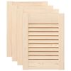 vidaXL Schrankt&uuml;ren Lamellen-Design 4 Stk. 39,5x29,5cm Massivholz