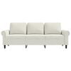 vidaXL 3-Sitzer-Sofa Creme 180 cm Samt