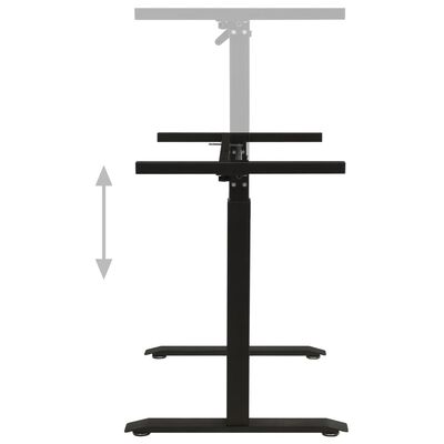 vidaXL Schreibtisch-Gestell Manuell Höhenverstellbar Handkurbel