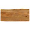 vidaXL Tischplatte mit Baumkante 90x40x3,8 cm Massivholz Mango
