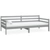 vidaXL Tagesbett Grau Massivholz Kiefer 90x200 cm