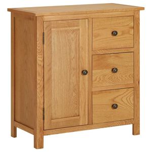 vidaXL K&uuml;chenschrank 70x35x75 cm Massivholz Eiche