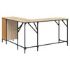vidaXL Schreibtisch Sonoma-Eiche 141x141x75 cm Holzwerkstoff