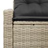 vidaXL Garten-Sofa mit Kissen 123 x 62 x 69 cm Poly-Rattan