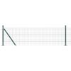 vidaXL Euro-Zaun mit Betonsockel 10 x 0,6 m PVC-beschichteter Stahl
