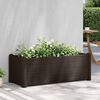 vidaXL Garten-Hochbeet PP Mokka 100x43x35 cm