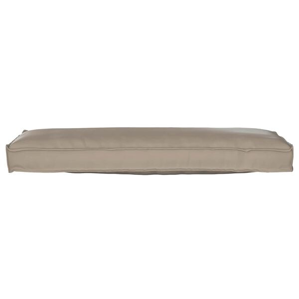 vidaXL Palettenkissen für Bank Taupe 120 x 40 x 8 cm Oxford Stoff